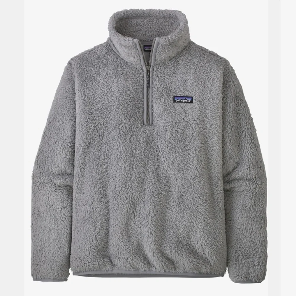 Grey Patagonia Fuzzy Zip Up Los Gatos Quarter Zip Size L - Picture 1 of 4